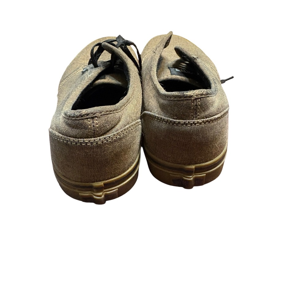 Vans Authentic Washed Brown Canvas Gum Sole Mens Skate Shoes 10.5 721356 - Picture 4 of 7
